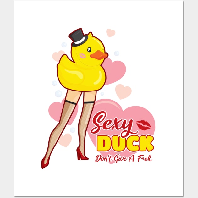 Sexy Duck Wall Art by Sam Potter Design